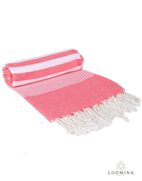 Loomina Likos Peştamal Mercan Kırmızı