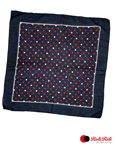 Redi Ridi Fular Bandana Puantiye Lacivert